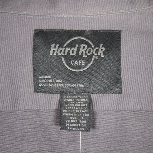 Hard Rock Café San Francisco Save The Planet Button Up Work Shirt Mens Med NWT - Picture 9 of 12